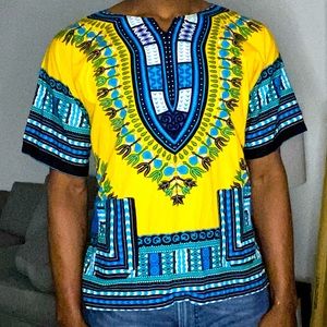 African Dashiki Print Shirt!